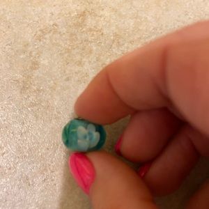 Light Blue Flower Charm